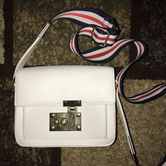 Red, White & Blue strap cross bag - Picture 2 of 2